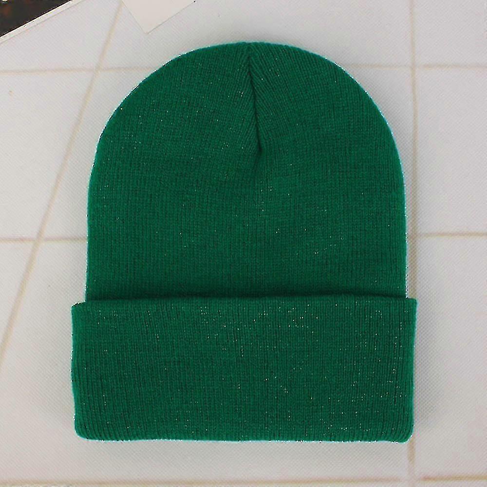 Unisex Solid Wool Knit Autumn, Winter Warm Cap