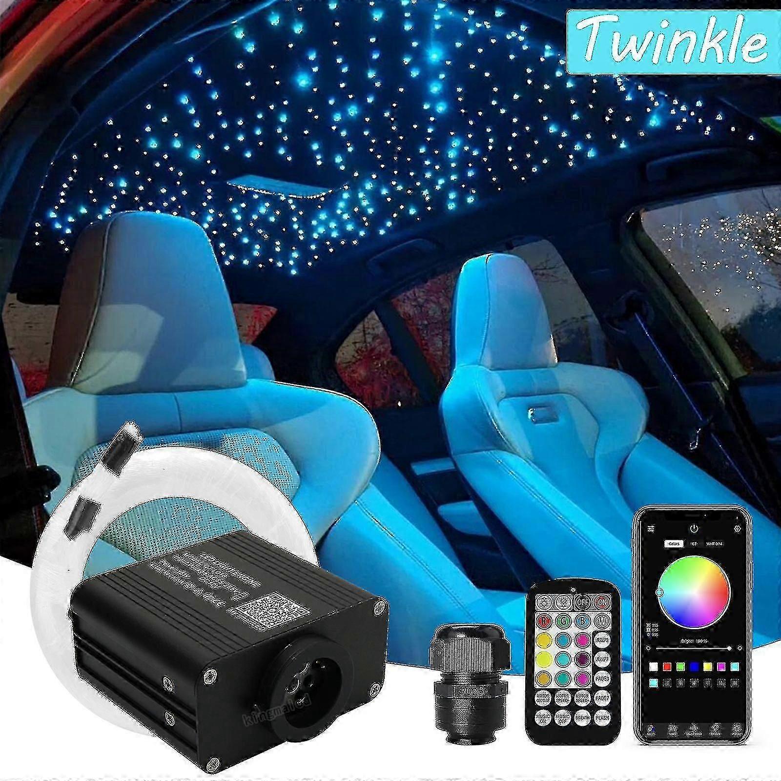 16w Twinkle Rgbw Faseroptik Stern Deckenleuchten Kit Smart App Sound Controlled Engine für Auto Sternenhimmel Glasfaser Licht -CN-NEW
