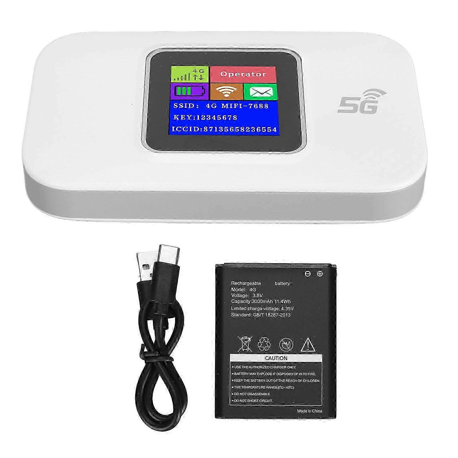 Routeur WiFi portable 4G LTE 300Mbps Écran LCD Version UE