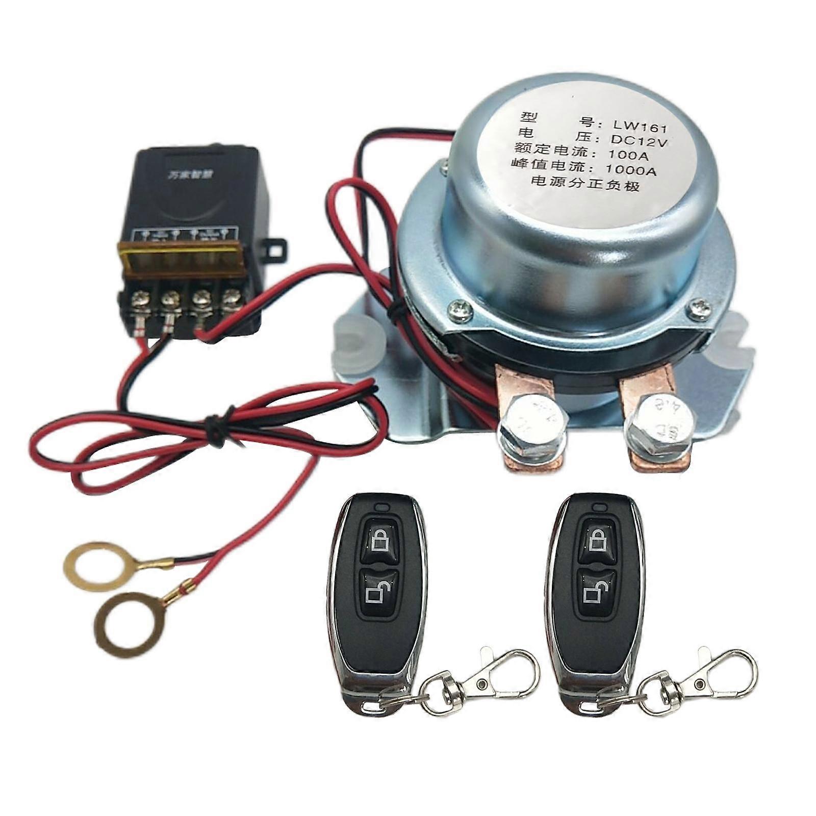 Battery Disconnect Wireless Remote Control Auto RV 100A12V