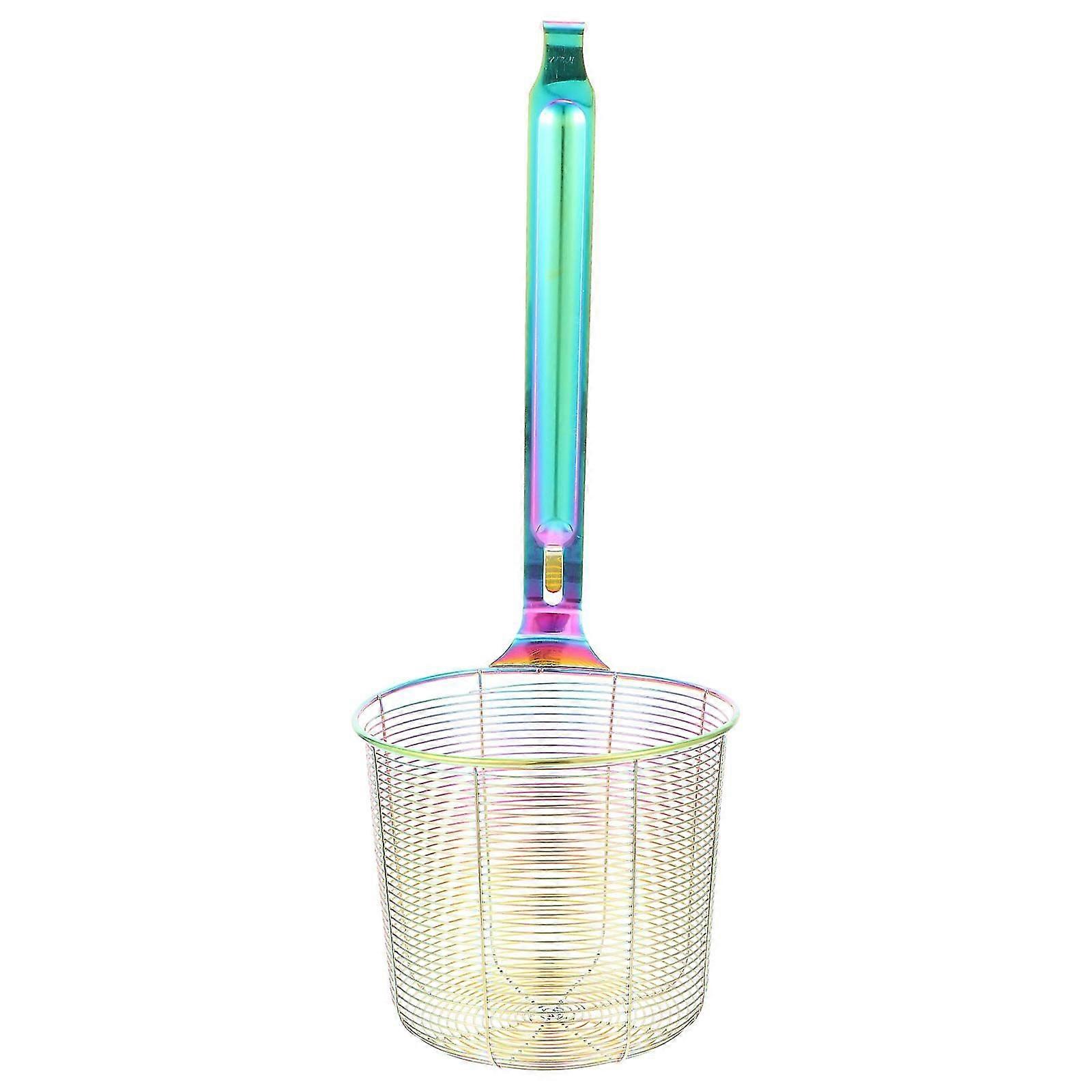 1pc Household Hot Pot Colander With Long Handle Practical Kitchen Tool