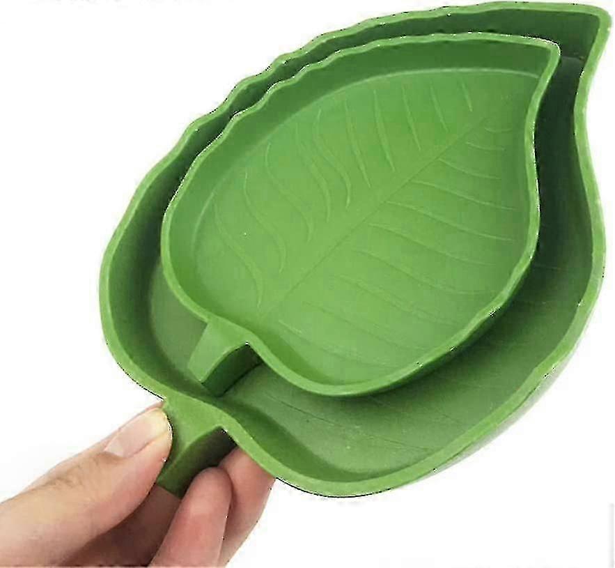 2 stk. matskål med vanndispenser for reptiler