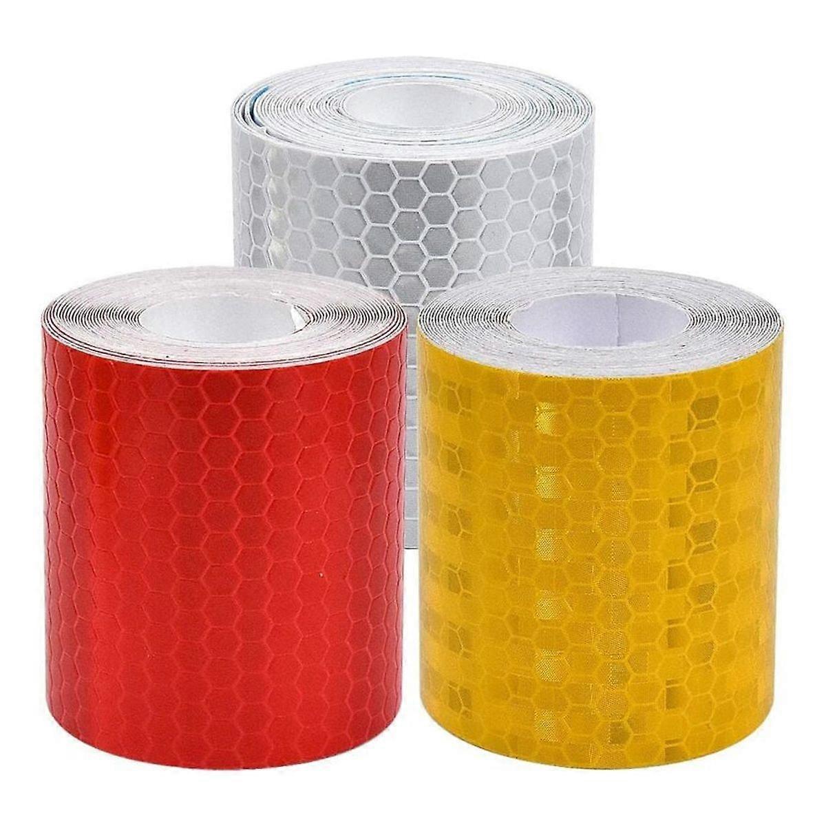 Self-adhesive reflective tape reflective warning tape for safety in the dark 3 roller weather resistant reflective tape reflective strip reflective st