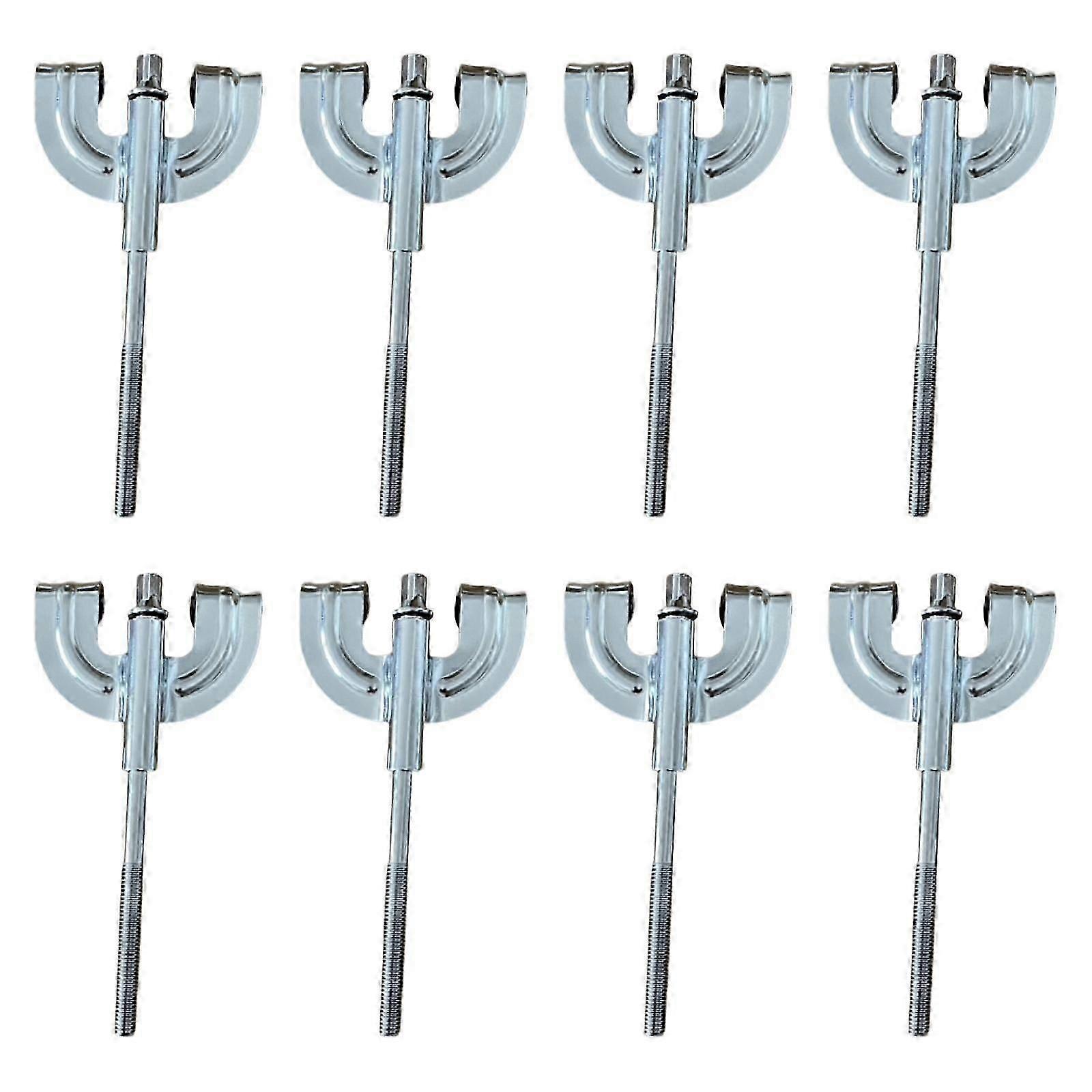8 Pieces Bass Drum Claws Drum Parts Hardware Metal Practical Drum Set Percussion Instrument Accessories Percussion Claw Hooks