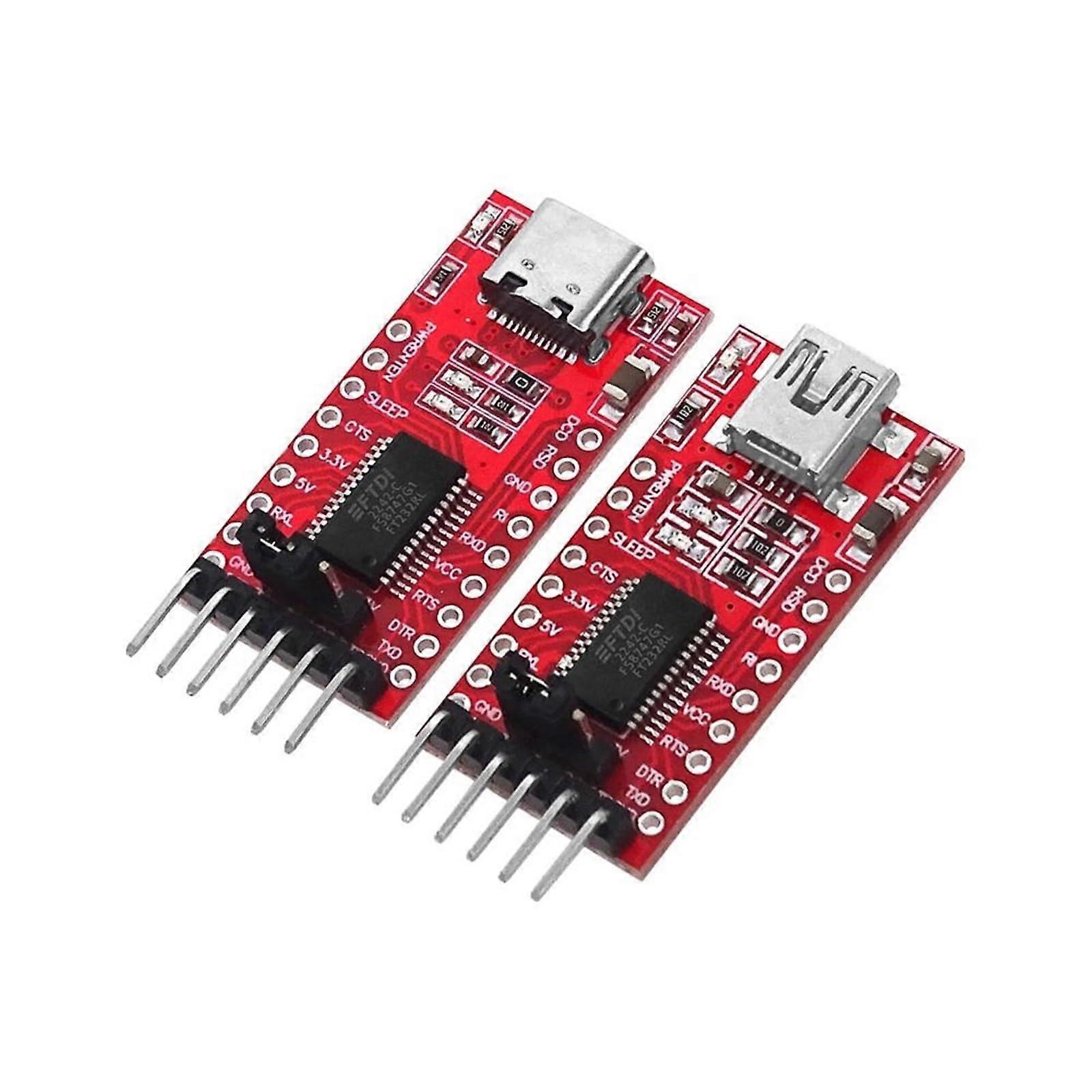 FT232RL USB to TTL Serial Adapter Module 3.3V 5.5V Compatible with Arduino Pro Mini Type-C USB