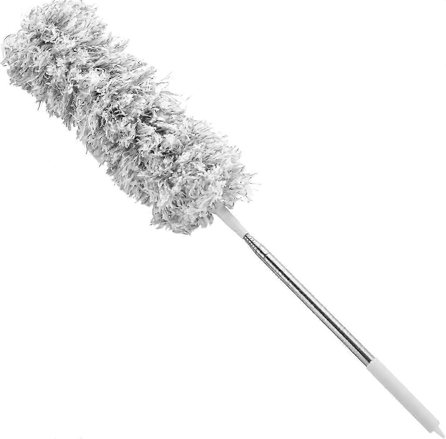 Duster with 108" Telescoping Extension Pole No Scratch to Ceiling Washable Hand Duster for Cleaning High Ceiling Fans Blinds Cobweb Cars
