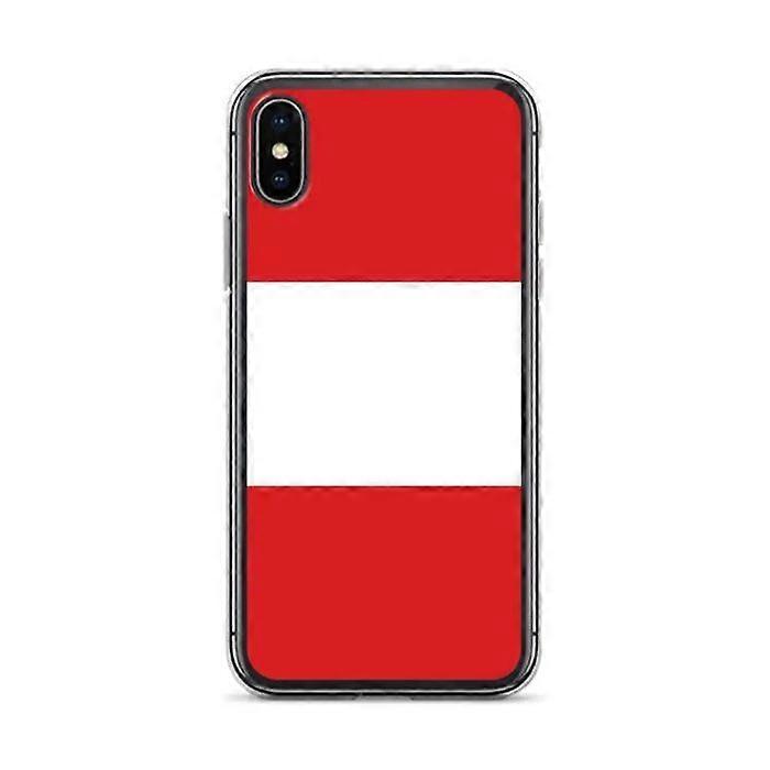 iPhone Case - Peru Flag - iPhone X - Soft Silicone - Slim and Light Design