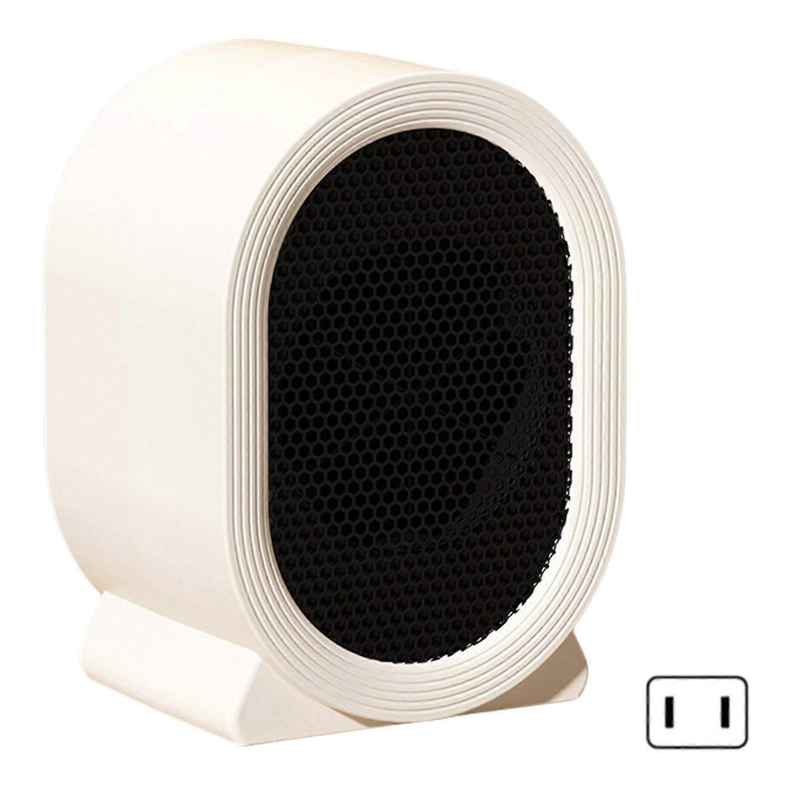Desktop Heater Efficient Warming and Quick Heating Device Low Noise Heater ABS Texture Suitable for Office or Home White
