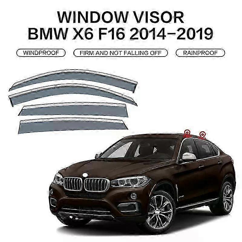 Unbraned S’applique à Convient pour BMW X6 F16 2015-2019 Accessoires Pare-fenêtre Pluie ou soleil Dé