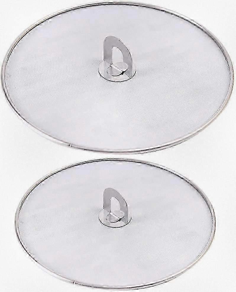 2 Pieces Grease Splatter Screen Covers, Stainless Steel Protective Covers Suitable for Various Cooking Needs