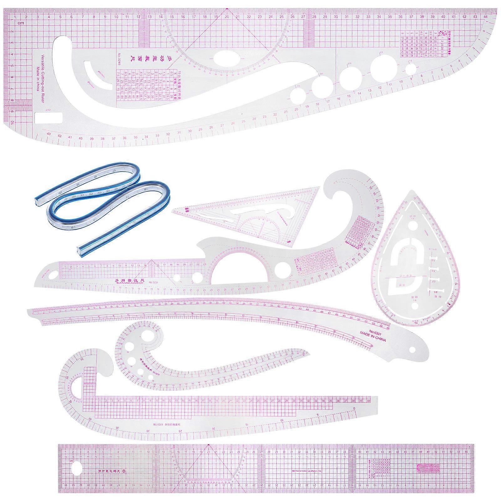 Sewing Tool with Curved Ruler for Pattern Creation, Perfect for Various Uses
