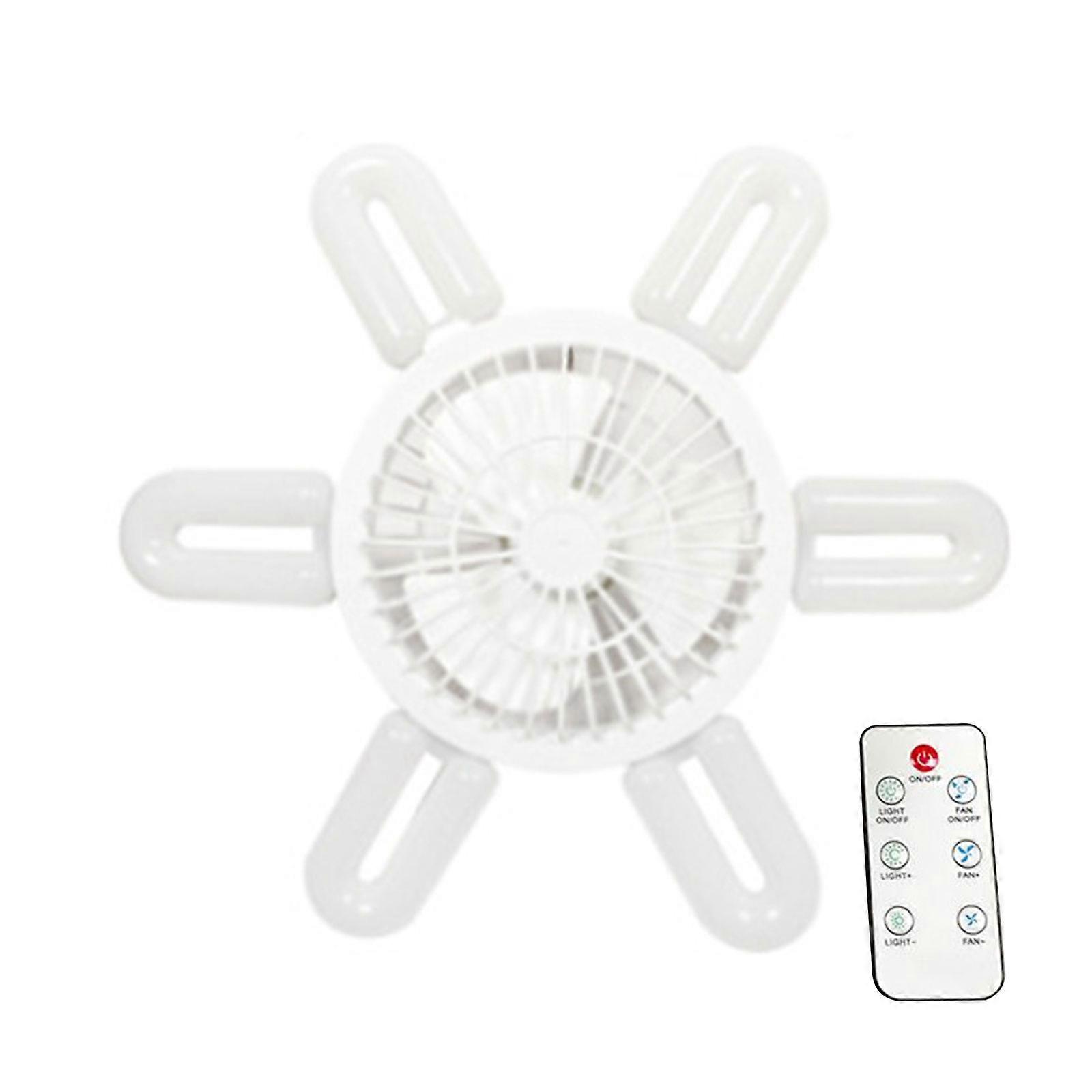 E27 Ceiling Garage Light Efficient Ceiling Fan Practical LED Bulb Fan Plastic Material Suitable for Warehouse Workshop