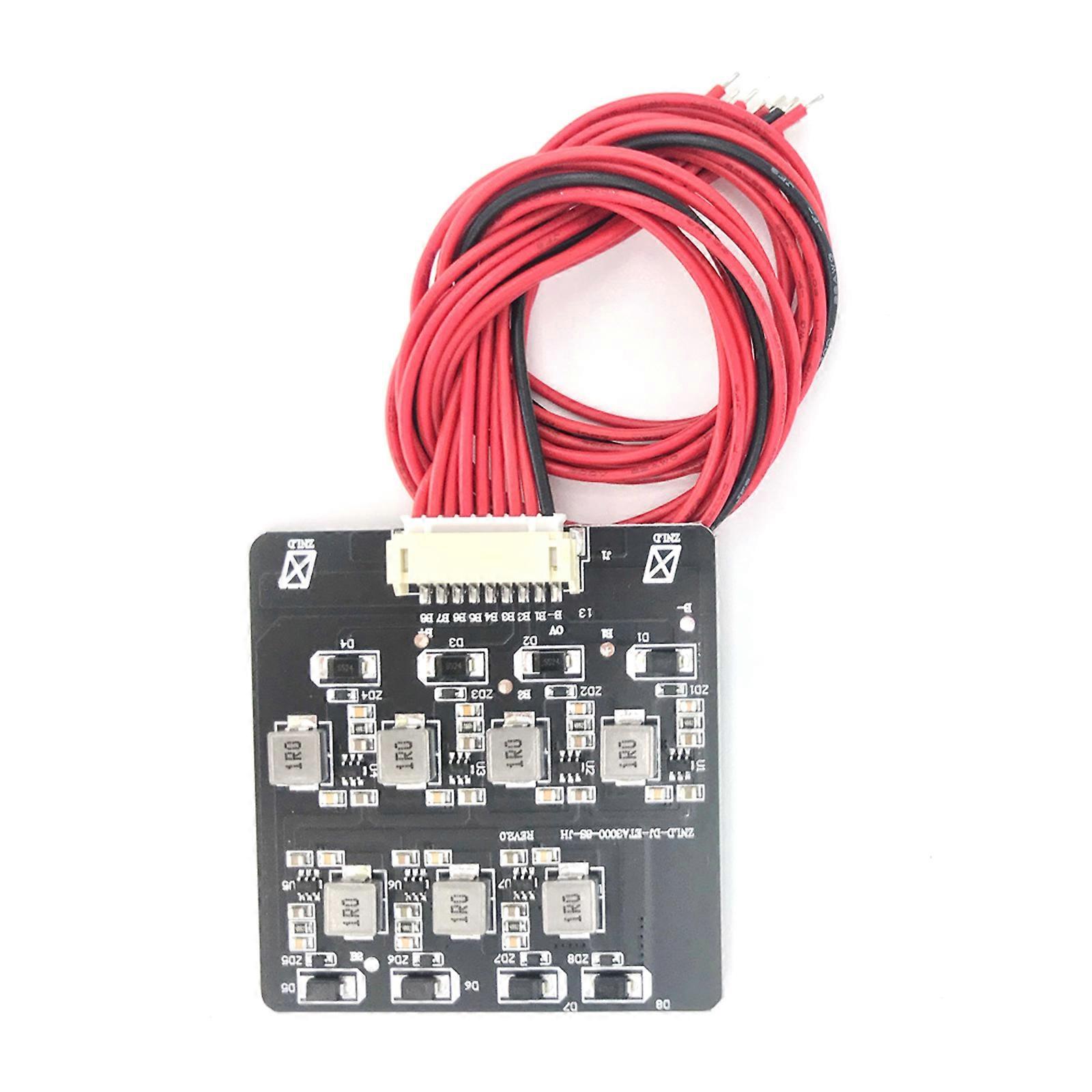 Active Equalizer Balance 1.2A 4S/8S Lifepo4 Battery Energy Capacitor BMS Board Energy Transfer Equalization Module Multicolor