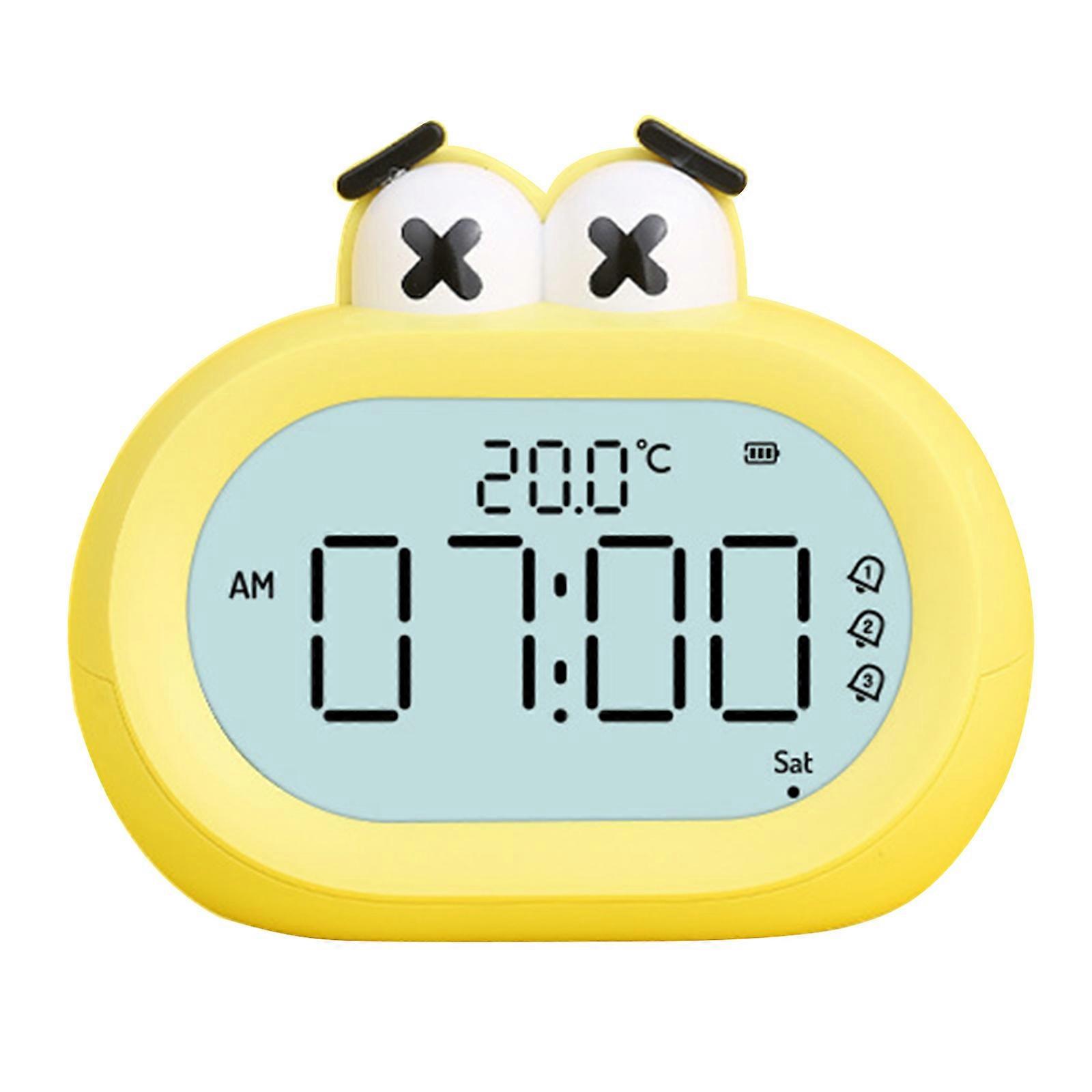Countdown Clock Kids Digital Night Light Clock Timer Clock Desk Alarm Clock Digital Kids Manage for Time Timekeeping Clo Yellow