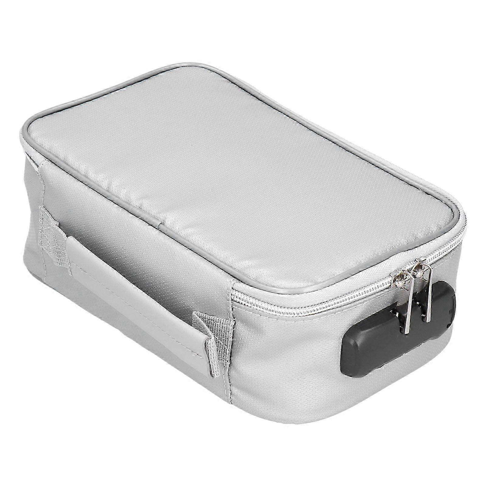 Portable small fireproof document bag suitable for home office travel