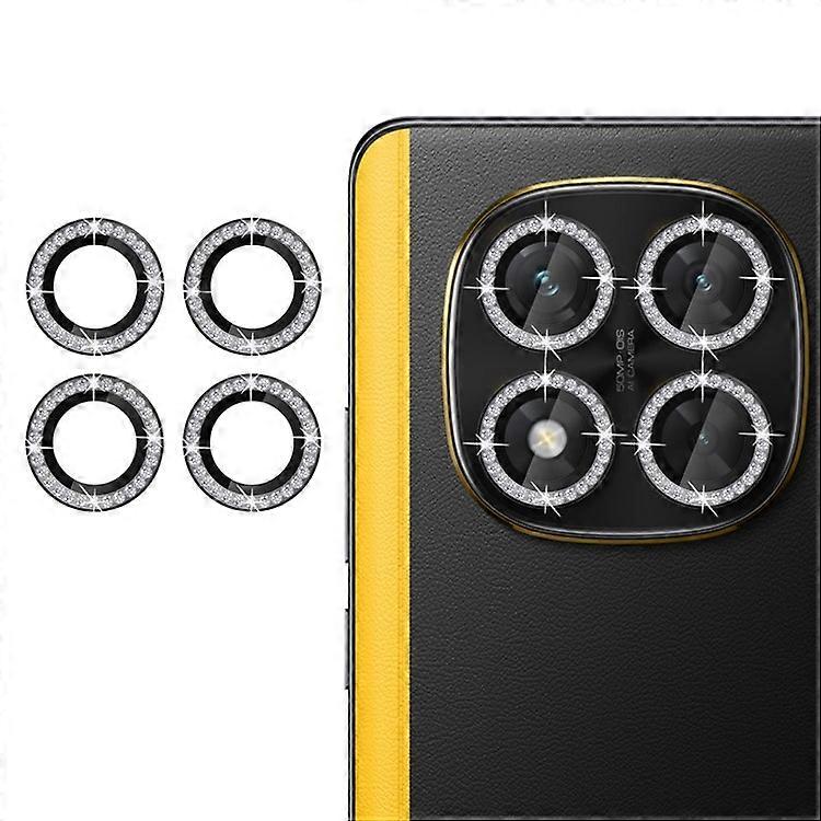 KALEBOL KLB-LPC003 Xiaomi Poco X7 5Gカメラレンズプロテクターダイヤモンドリングデザイン強化ガラスレンズフィルムに対応
