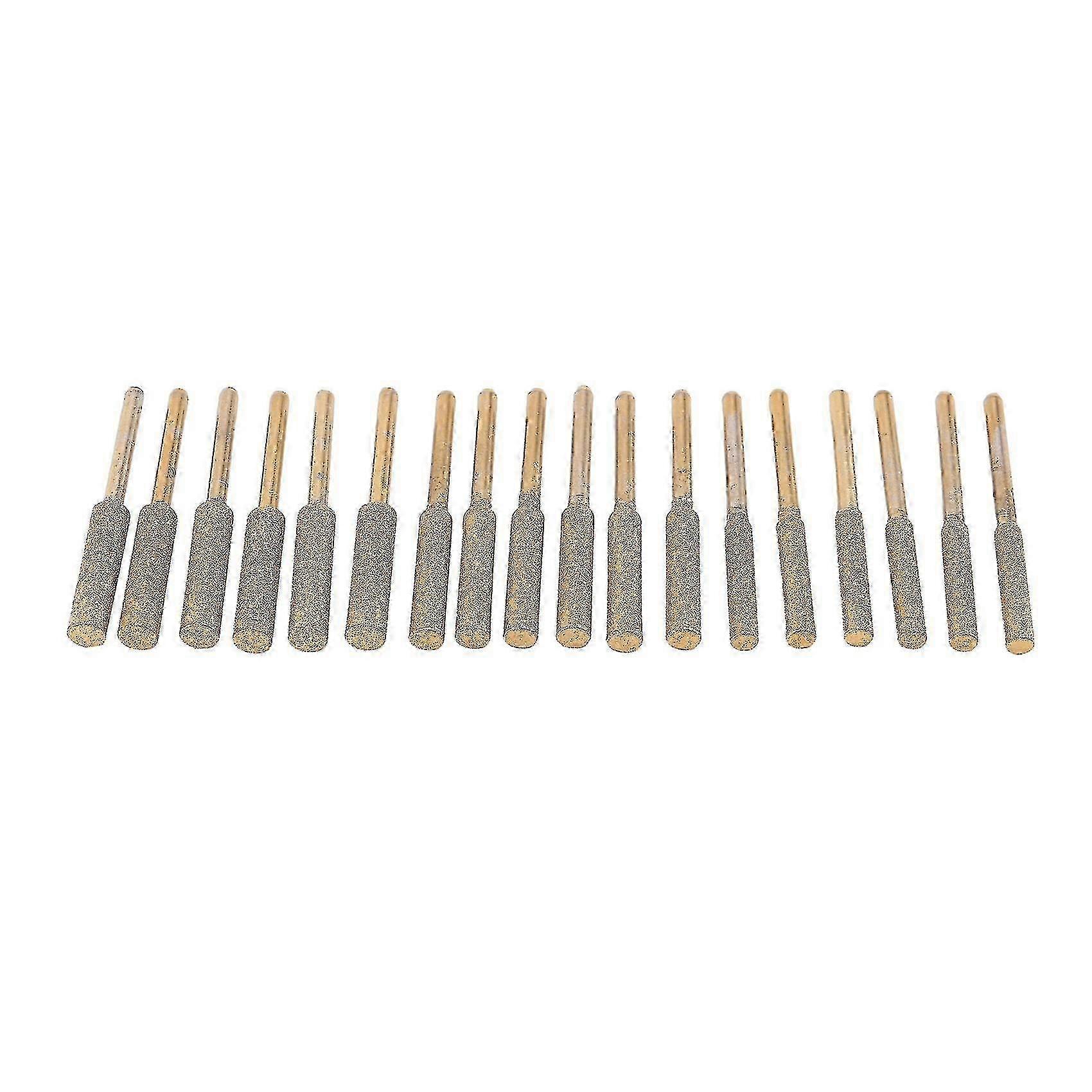 18pcs High Hardness Chainsaw Sharpener - Titanium Plated Burr Stone File for Suitable Brand Diamond Sharpening