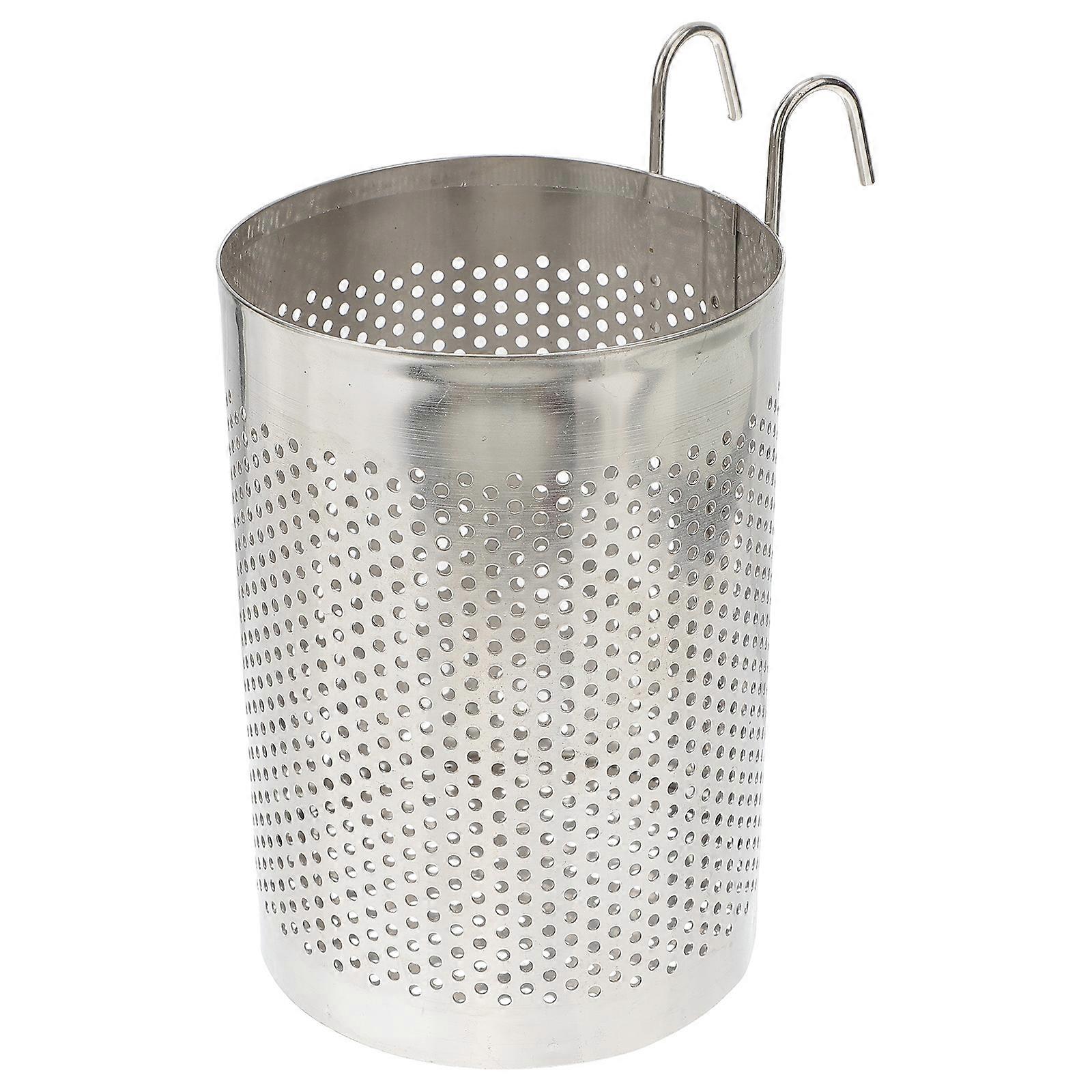 Silver Stainless Cutlery Box for Storage 1Pcs Tableware Drain Basket