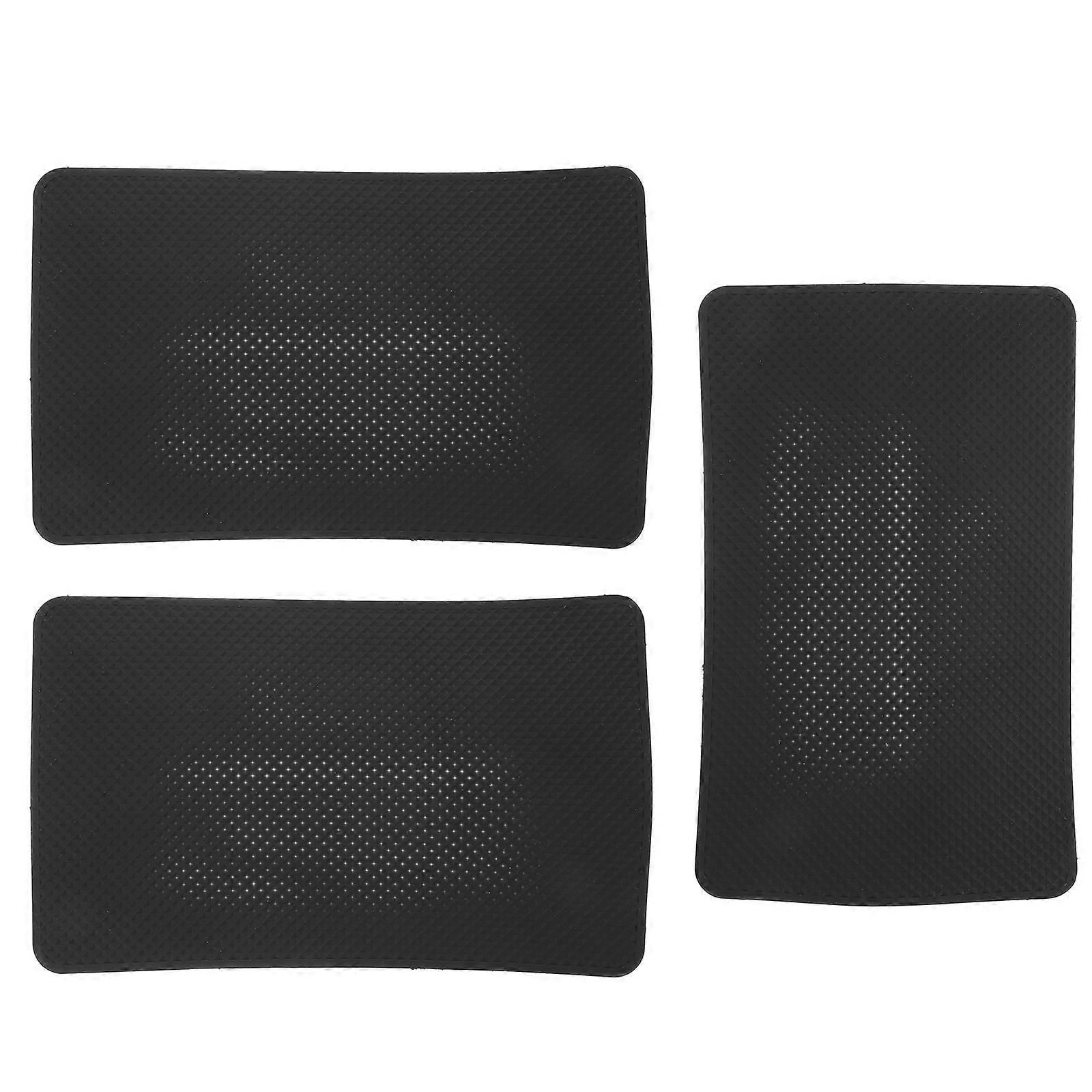 Car Anti-Skid Mat Dashboard Organizer Non-Magnetic Removable Reusable 3Pcs for Car Use
