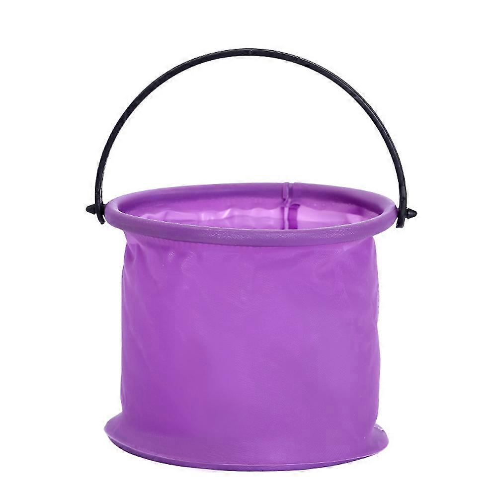 Foldable Water Bucket Portable Plastic Container for Cleaning Outdoor Use Green 4Pcs