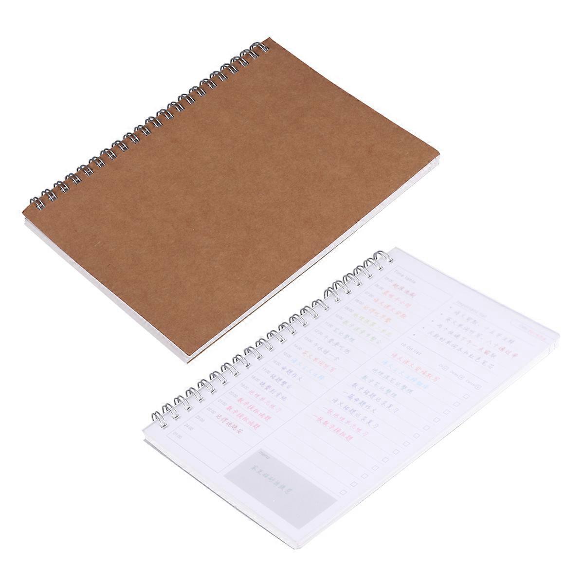 Student Agenda Schedule Diary Stationery For Office Use Material Note-taking 2Set