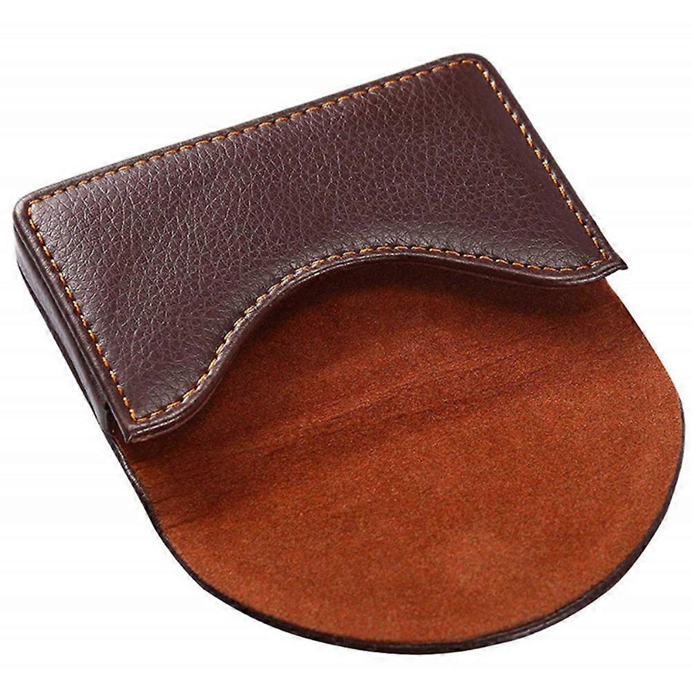 Visiting Card Case Wear Resistant Material Pu Leather Portable Business Card Holder For Travel 9 5x3 75cm Coin Storage 1Set