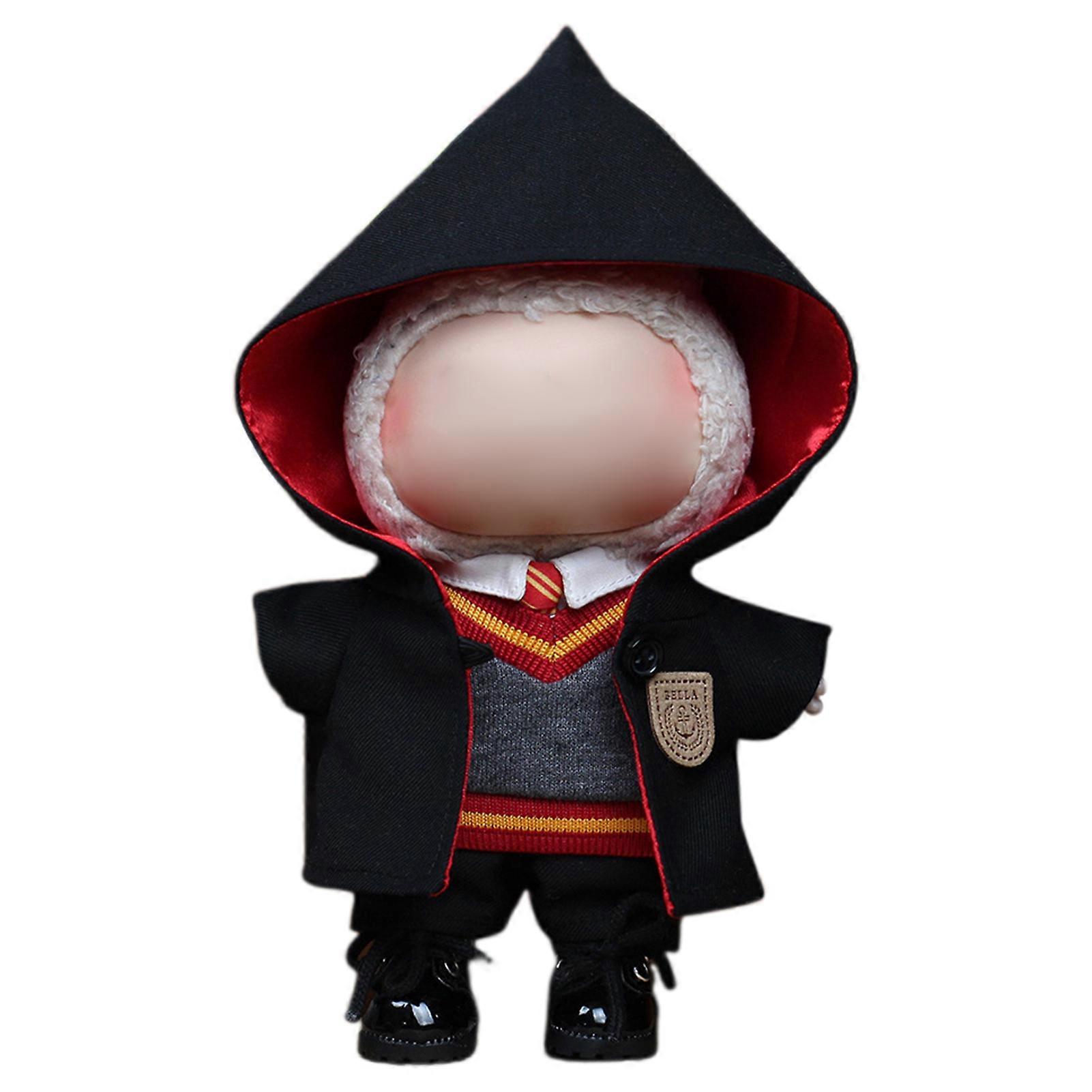 5 قطع / مجموعة ملابس دمية مدرسة السحر لطيف أفخم دمية ملابس 17 سنتيمتر أفخم دمية محشوة القماش اكسسوارات