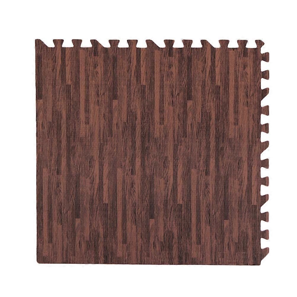 Interlocking EVA Mat Square Yoga Mat For Gym Exercise Room Home Use Dark Brown 32.00X32.00X1.00CM Anti-slip 8Pcs