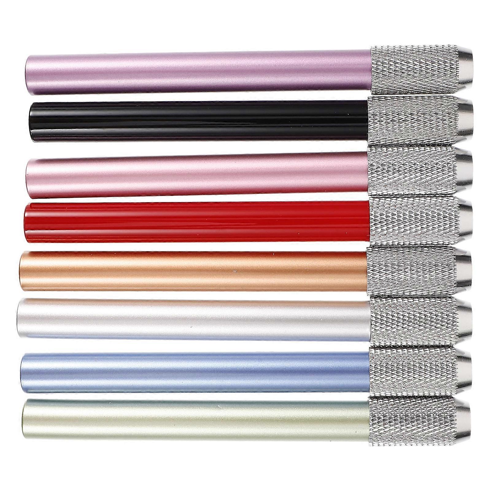 Artist Pencil Holder Extender Crayon Extender Office Use Copper Material 8Pcs