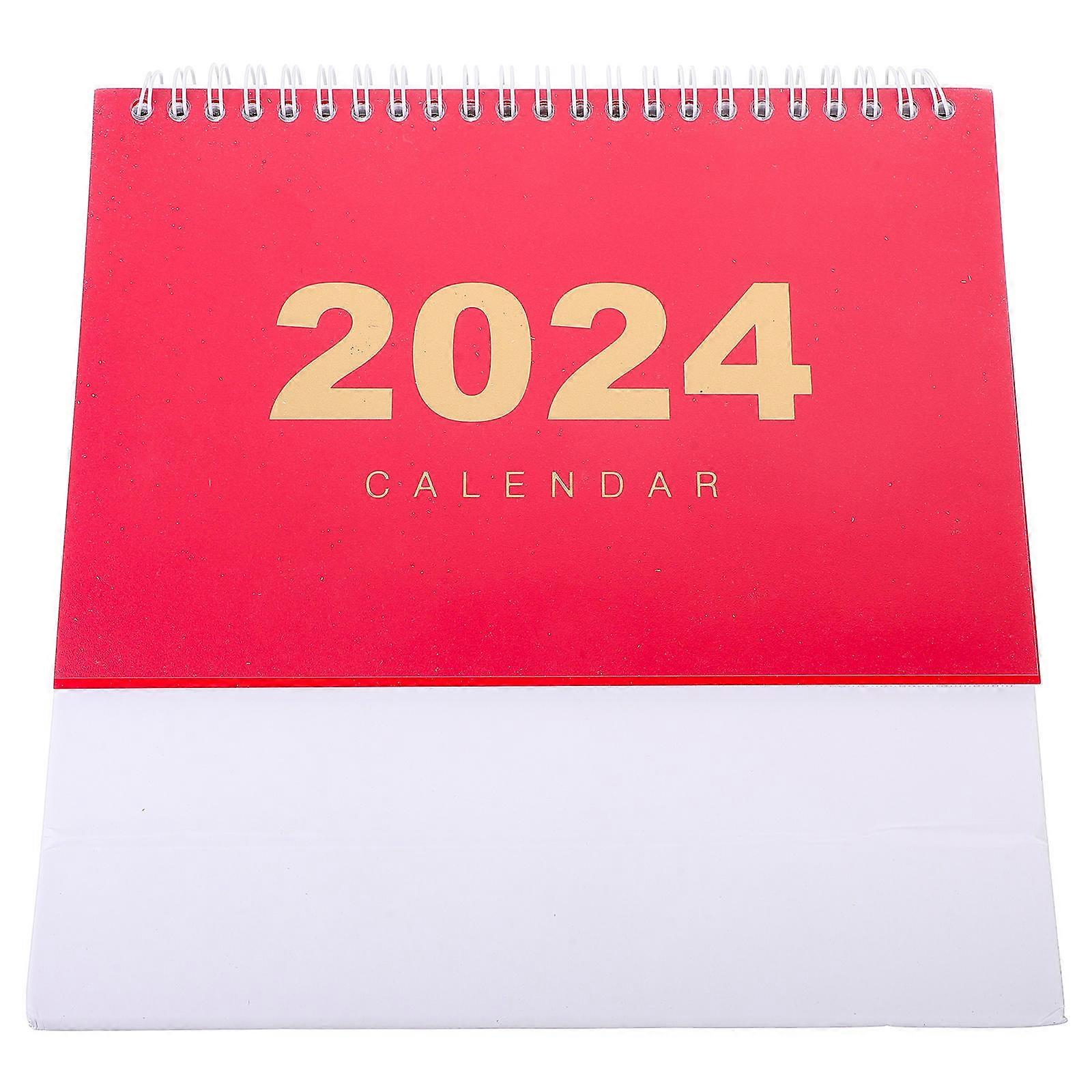 Office Standing Calendar Simple .00X17.50X8.00cm Record Dates Desktop Decorations 1Set