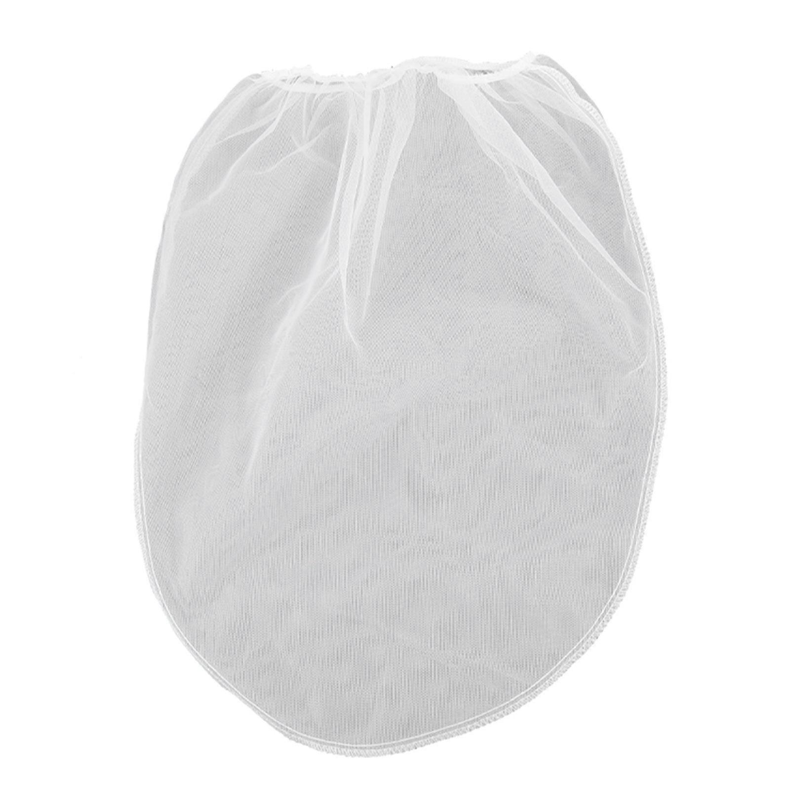 White Polyester Mesh Filters Bag with Elastic Mouth for Home Use Paint Strainer Bags 1pc