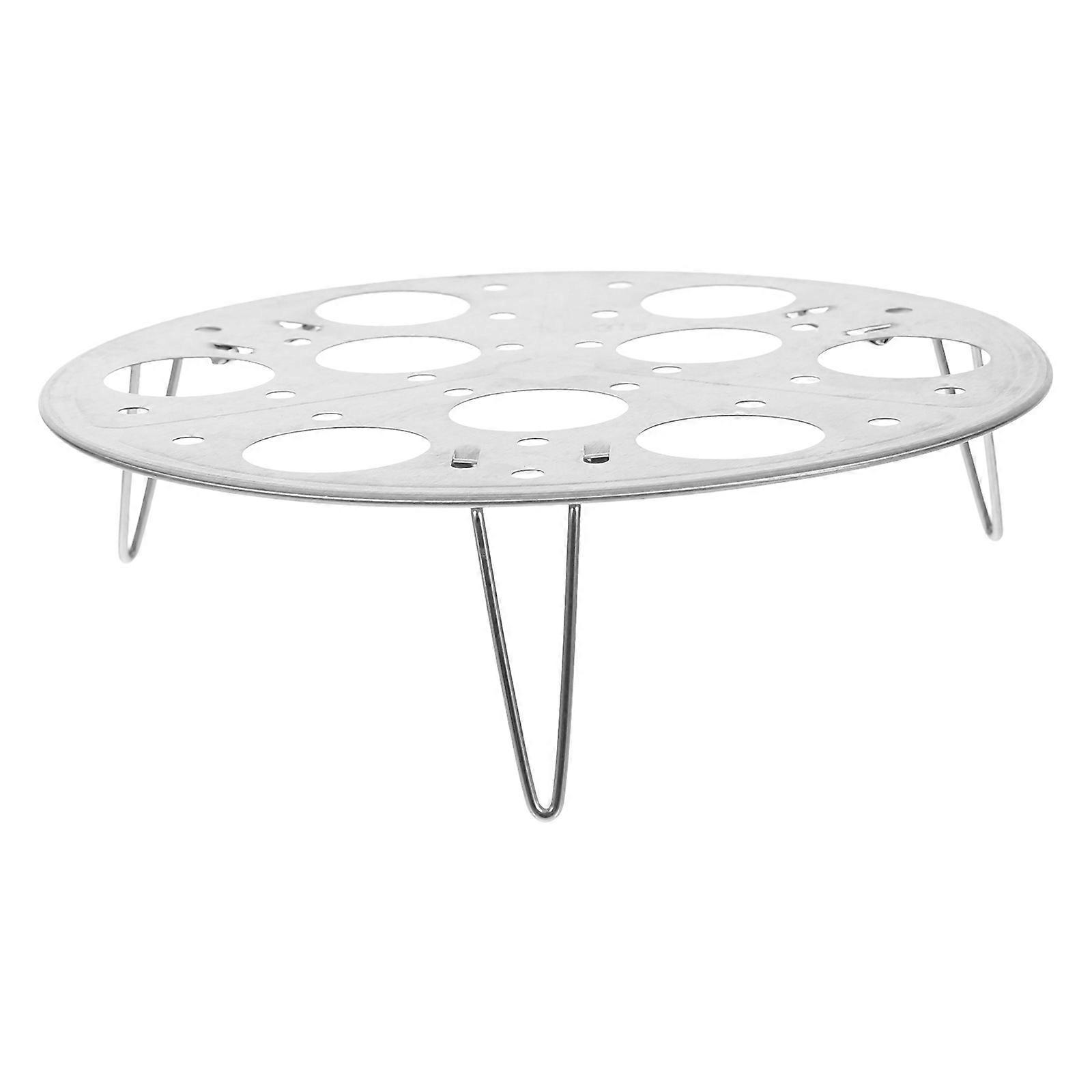 Stainless Steel Steamed Egg Rack Reusable Egg Steaming Tray Kitchen Use Heat Resistant 1Pcs