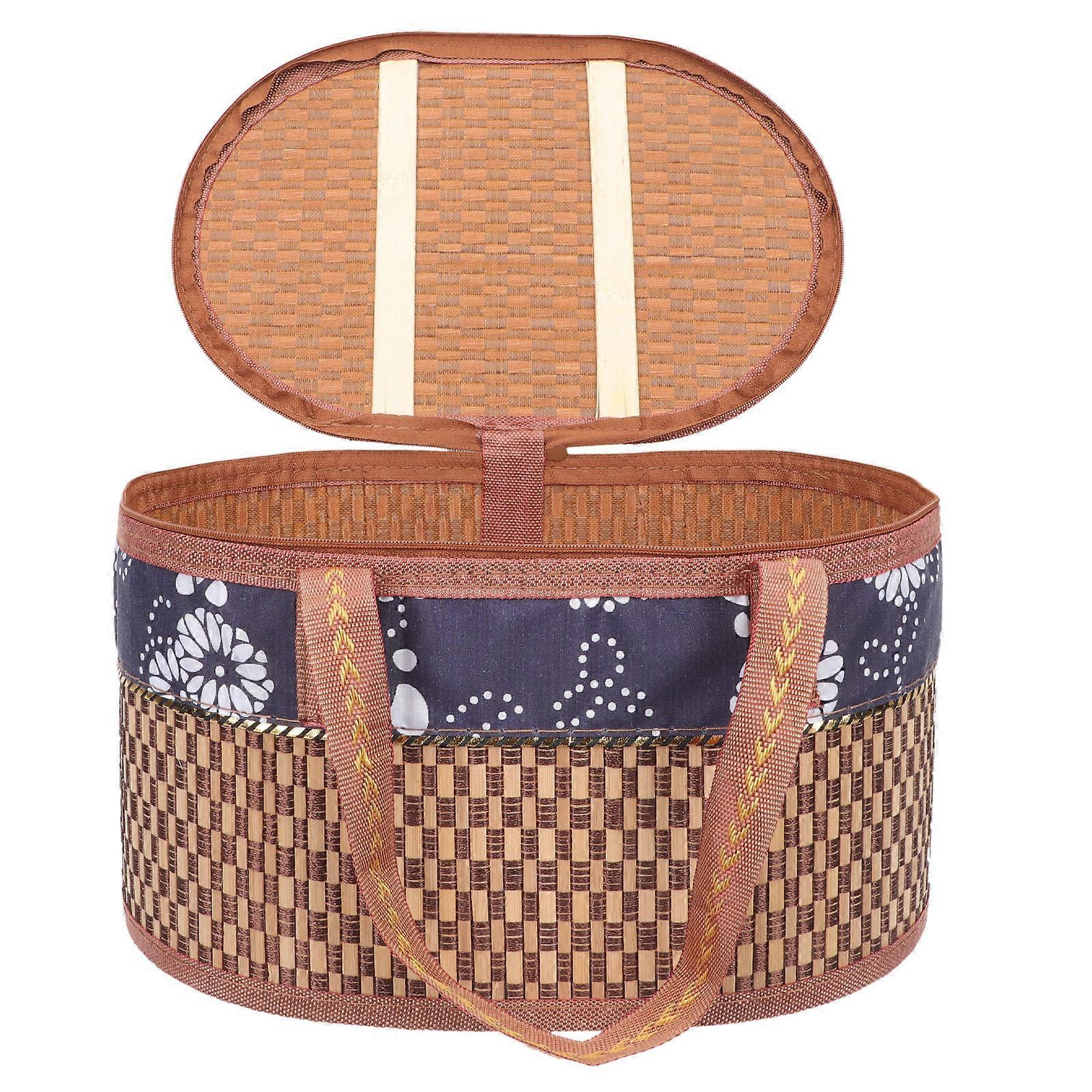 Small Basket With Handle Handheld Egg Crabs Storage For Party Assorted Color 30x20cm Holding 1Pcs
