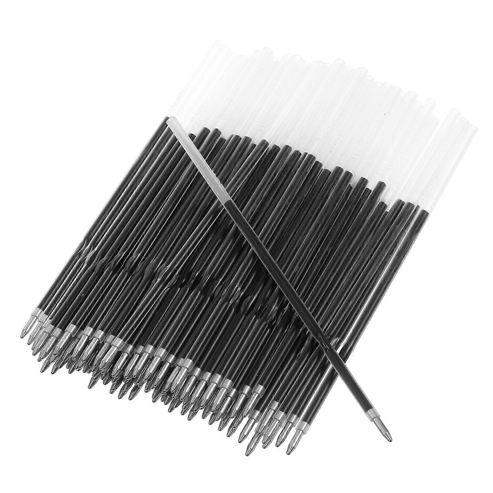 100pcs Replacement Ink Refills for Retractable Ballpoint Pens, Blue Ink, Smooth Writing, Quick Installation, Exceptional Quality