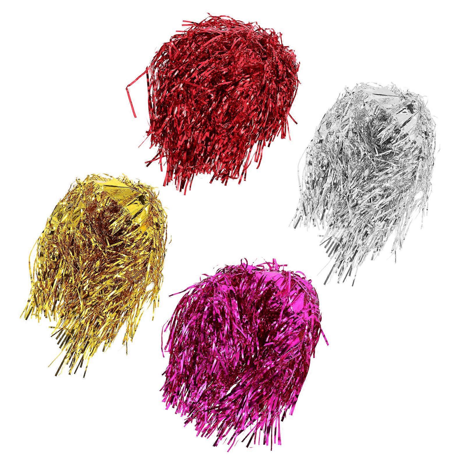 Fashionable Short Hair Wigs for Party Unisex Masquerade Accessories with Adjustable Size 4 Pieces
