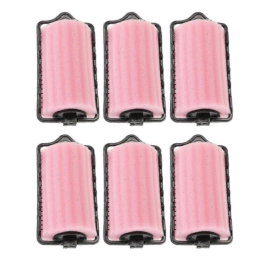 6PCS Heatless Foam Hair Curlers Overnight Styling Rods for Natural Curls – Soft & Comfortable Tools for Elegant Wave Effects on All Hair Types