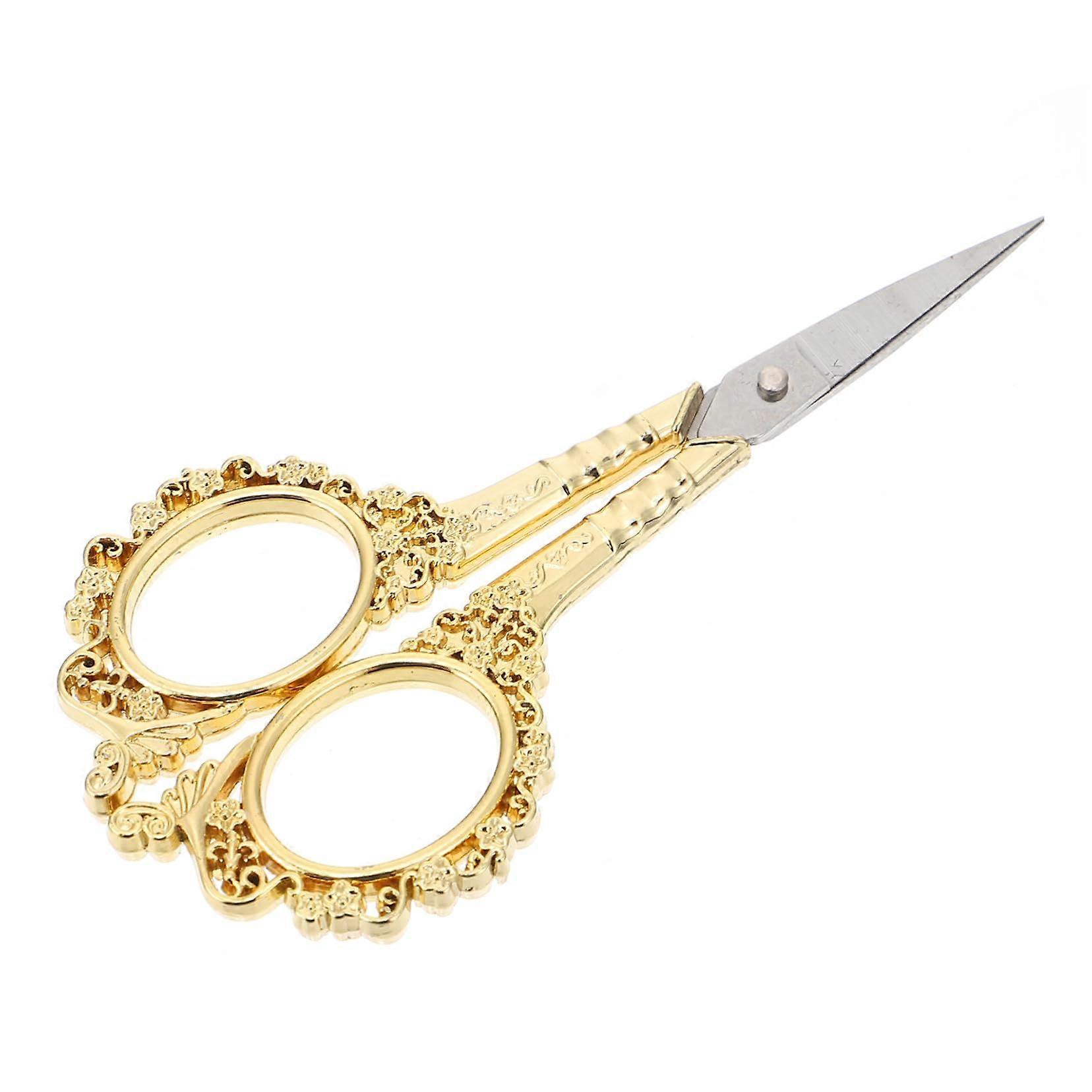 Retro embroidery scissors for handicrafts and DIY for cross stitch and needlework durable and practical in use