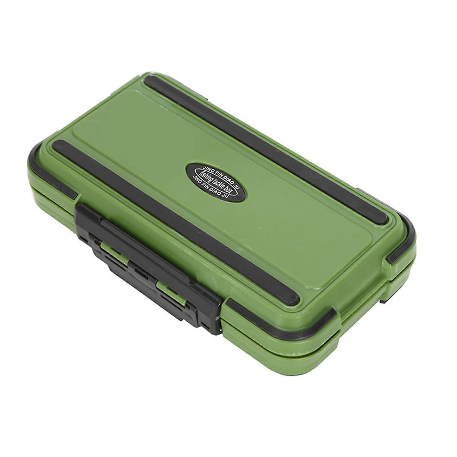 Fishing Lures Box Double Sided Portable Tackle Organizer Case for Hooks and Lures, Waterproof Fishing Gear Storage