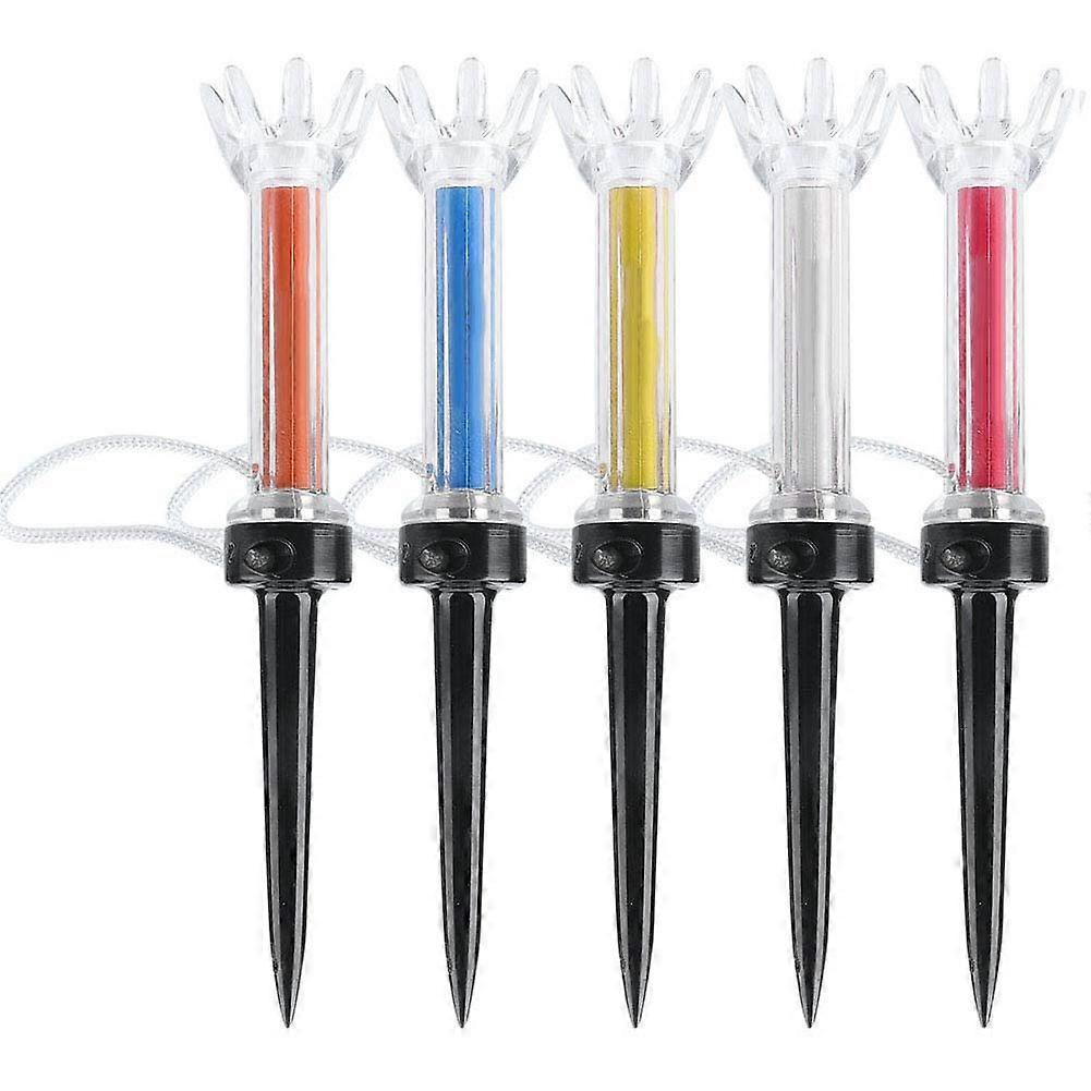 CAITON 90mm Golf Tees Pack - 5 Durable Plastic Magnetic Golf Training Accessories for Enhanced Swing Performance