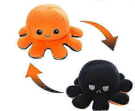 Reversible Plush Octopus Soft Toy Gift in Happy and Sad Expressions, Pink and Blue