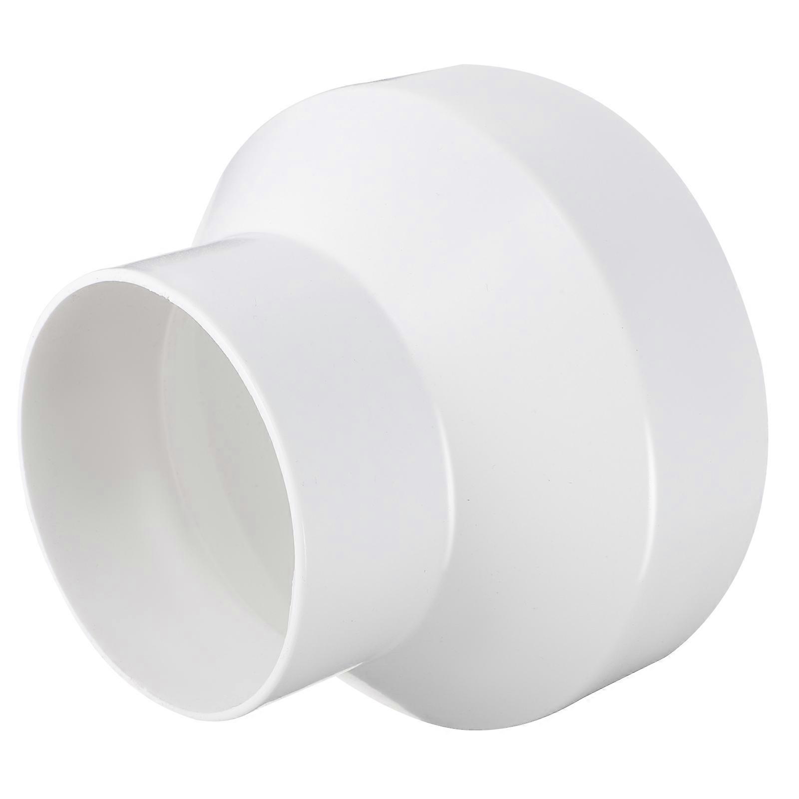 Air Duct Reducer Straight Pipe Connector for Ventilation Systems Cylindrical Shape ABS Material 1Pack