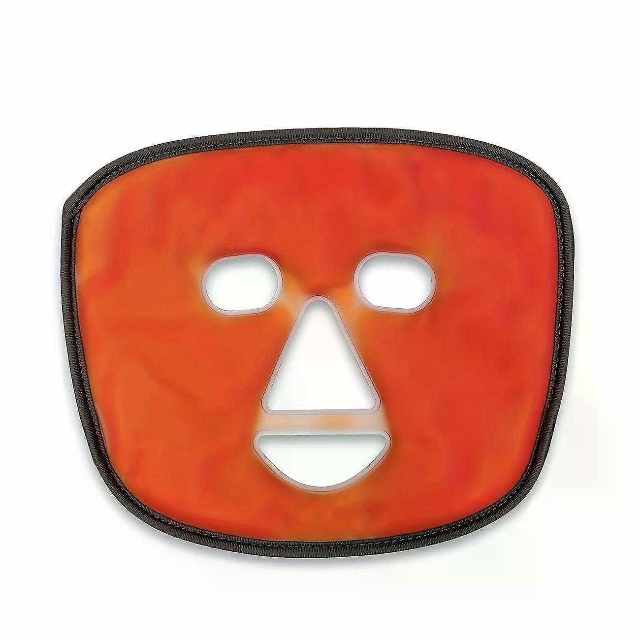1pc Hypoallergenic Reusable Ice & Heat Therapy Facial Mask with Compress Eye Pads for Cooling & Warming Relief