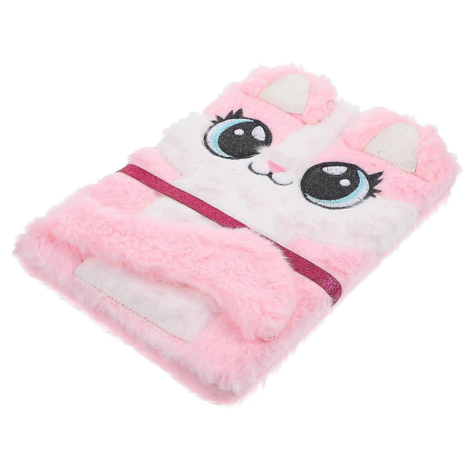 Plush Notepad Pink for Taking Notes Smooth Writing Experience Diary