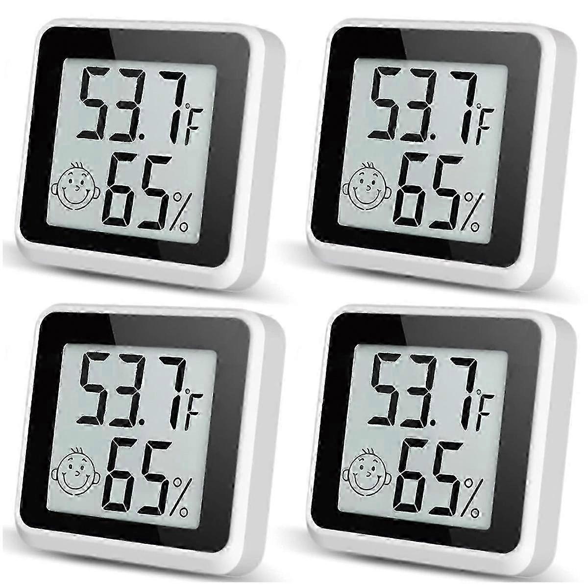 Indoor Humidity Meter Hygrometer 4Pack, Digital Thermometer for Room Temperature Monitoring