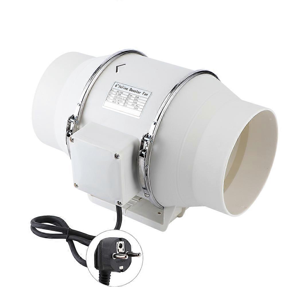 High Efficiency Inline Duct Fan Air Extractor Bathroom Kitchen Ventilation System 220V EU Plug 80W