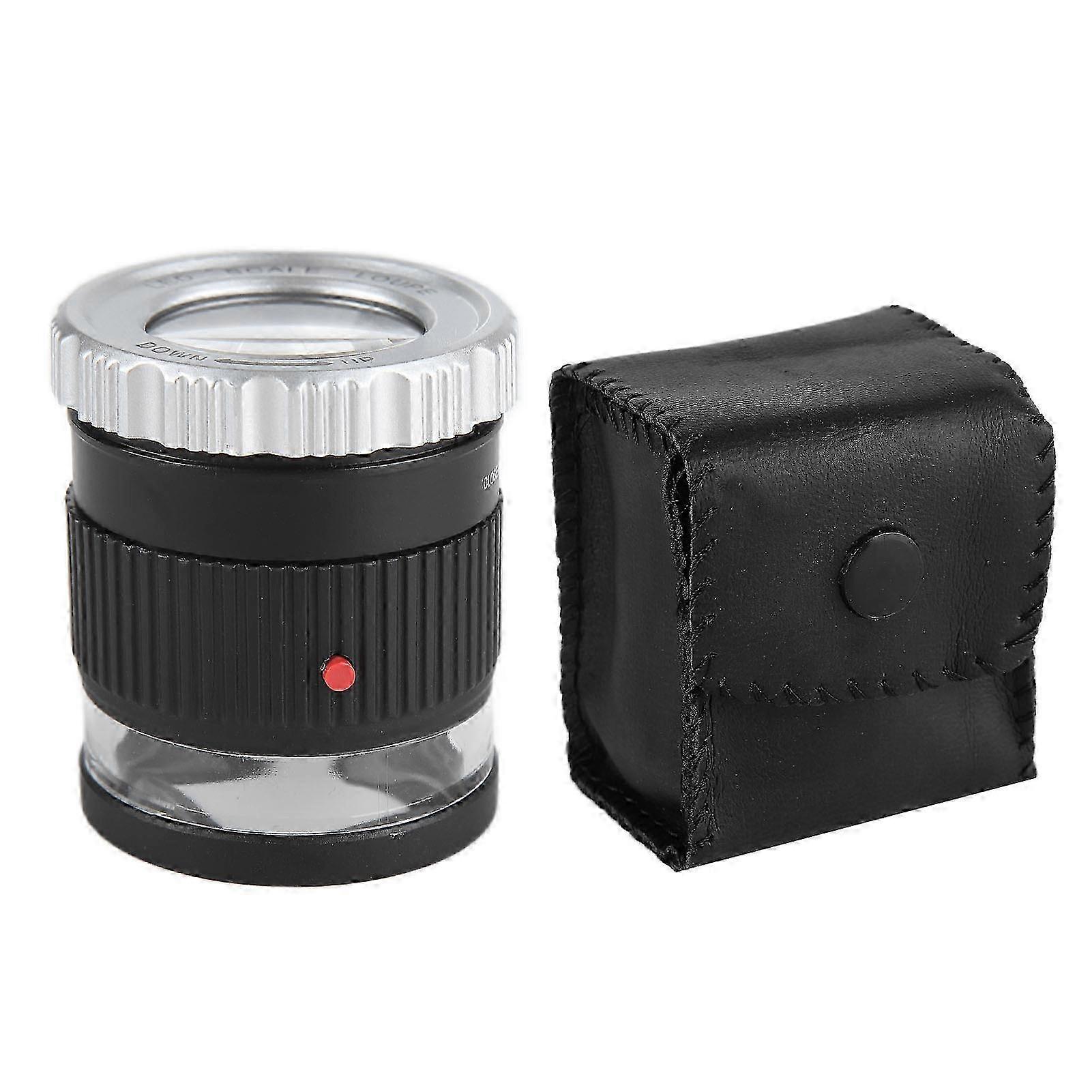 Portable High Magnification Metal LED Magnifying Glass with High Accuracy Scale