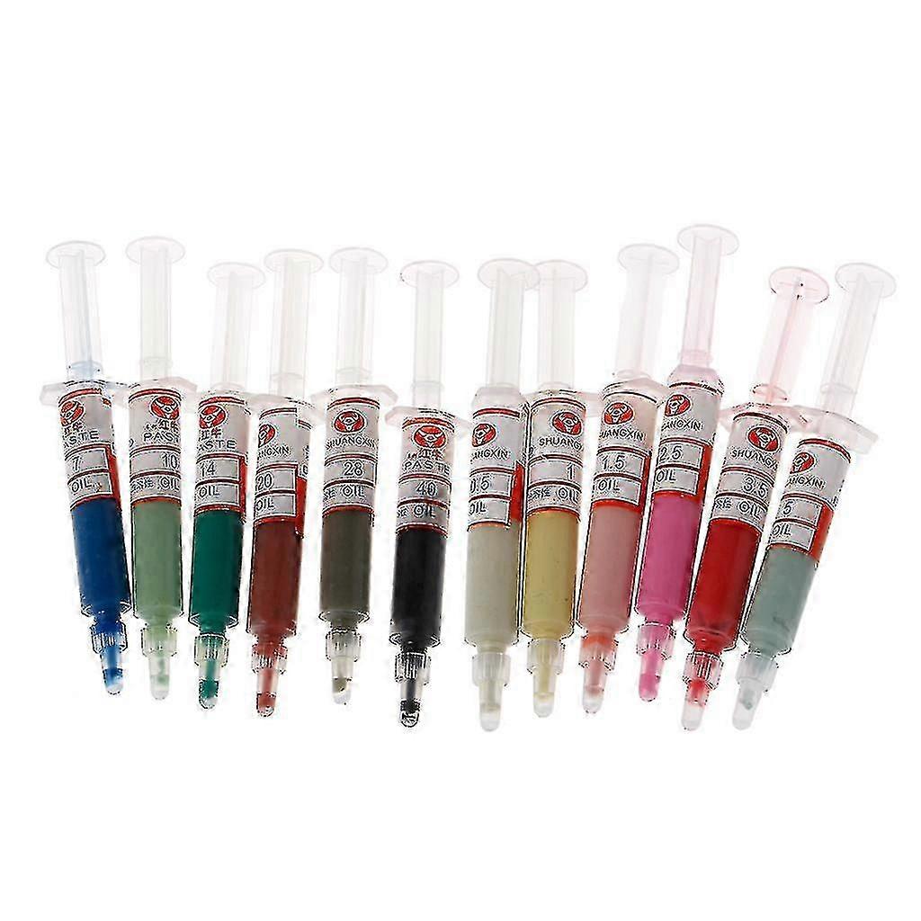 12pcs 5 Gram Diamond Lapping Paste Polishing Compound for Fine to Final Finish