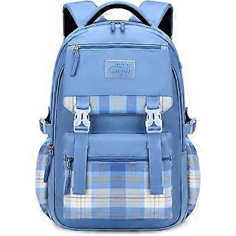 1pc children's school bag, boy and girl youth school bag, student travel school bag (blue)