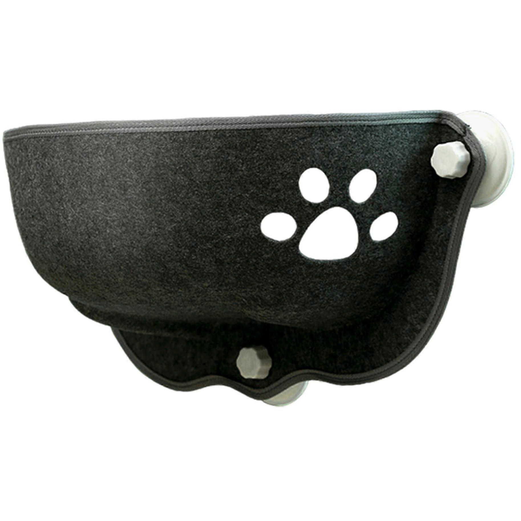 Cat Bed with Suction Cup for Window, Crescent Cat Window Hammock, Washable, Soft Cat Lounge