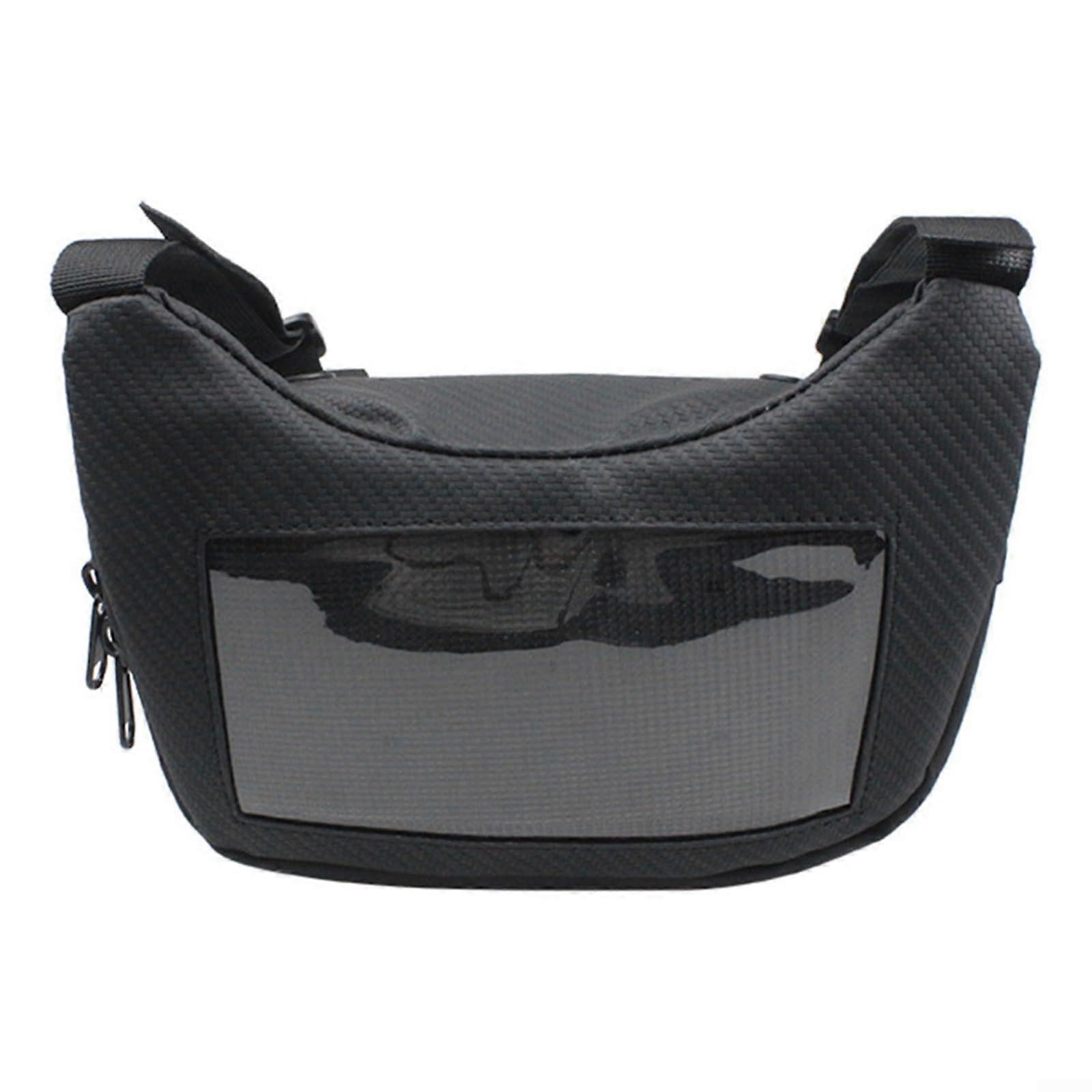 Waterproof Motorcycle Handlebar Bag Universal Bicycle Front Storage Navigation Pocket Touchscreen Phone Holder